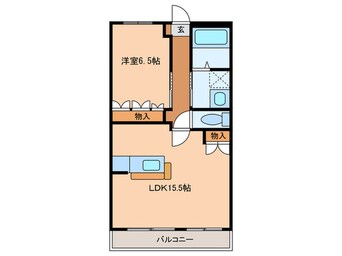 間取図 ｱｼｭｰﾚ・Ｍ