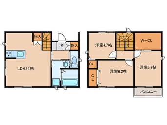 間取図 アリビア城町B