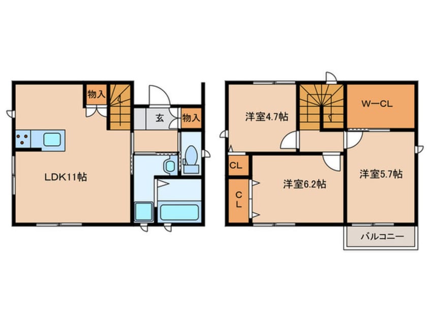 間取図 アリビア城町B