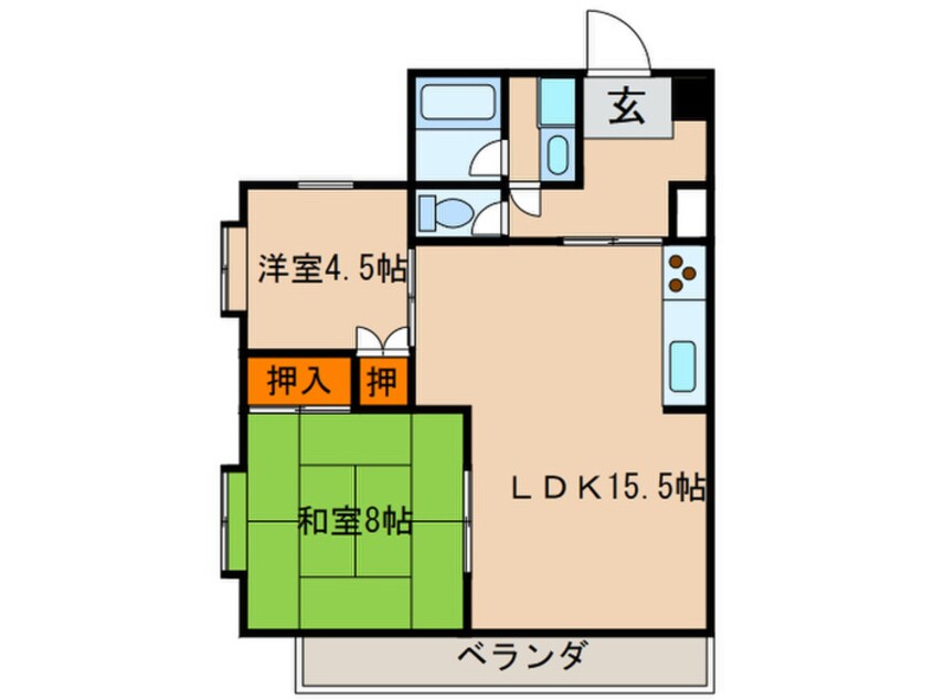 間取図 第１８オオタビル