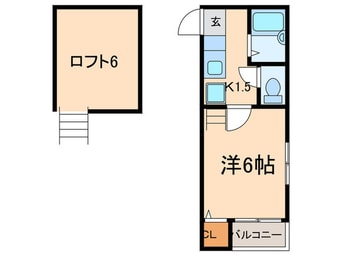 間取図 Ｌｏｆｔ日比野