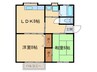 カミオン１５ 2LDKの間取り