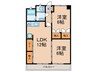 マンション重徳 2LDKの間取り