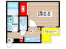 ルシエル吹上 1Rの間取り