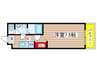 ルシエル吹上 1Kの間取り