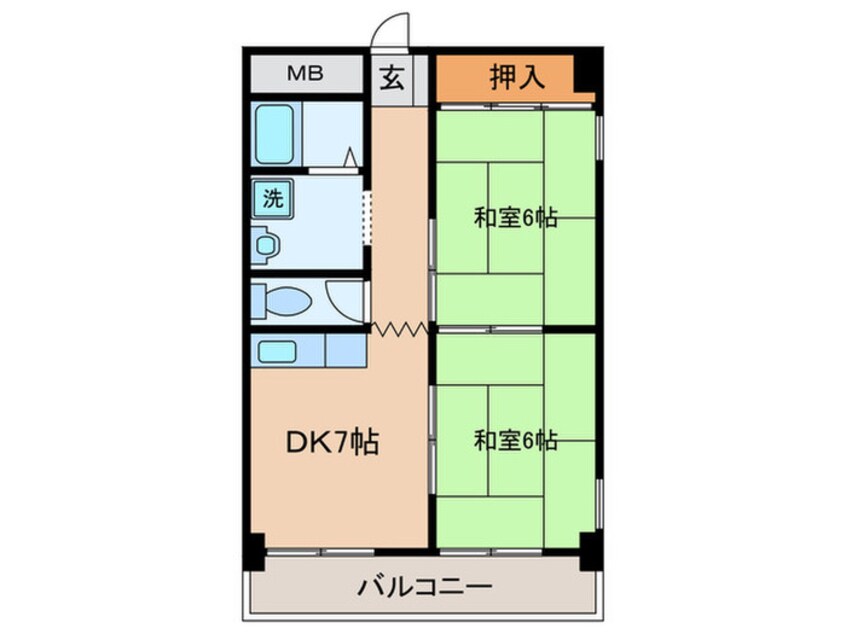 間取図 メゾンルノ－ル１
