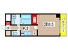 グランツ昭和館 1Kの間取り