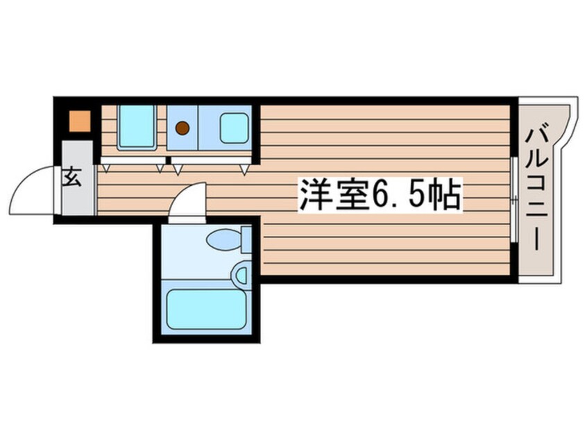間取図 ﾁｻﾝﾏﾝｼｮﾝ丸の内第6（707）