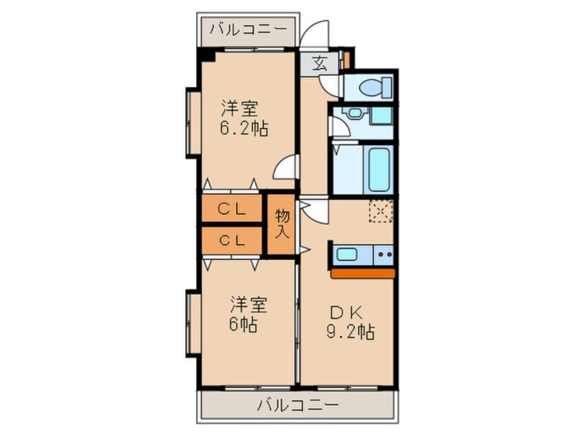 間取図 ピースフルムーン