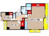 ユニーブル八事（７０３） 2LDKの間取り