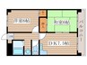 ｺ-ﾎﾟ牛巻 2DKの間取り