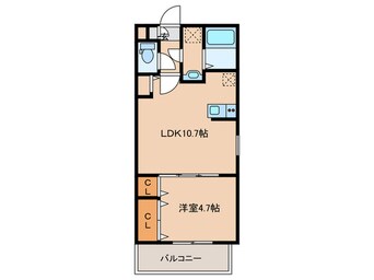 間取図 仮）ジーメゾン草刈フォーベル