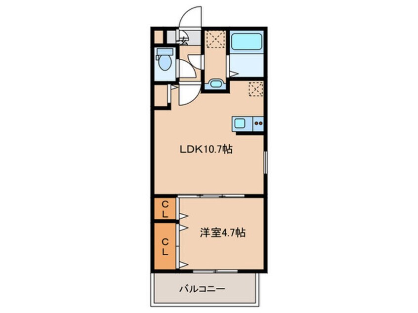 間取図 仮）ジーメゾン草刈フォーベル