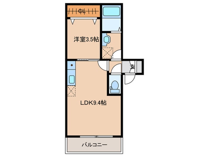 間取り図 仮）ジーメゾン草刈エルペシア