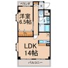 シャルマンヤマフク 1LDKの間取り