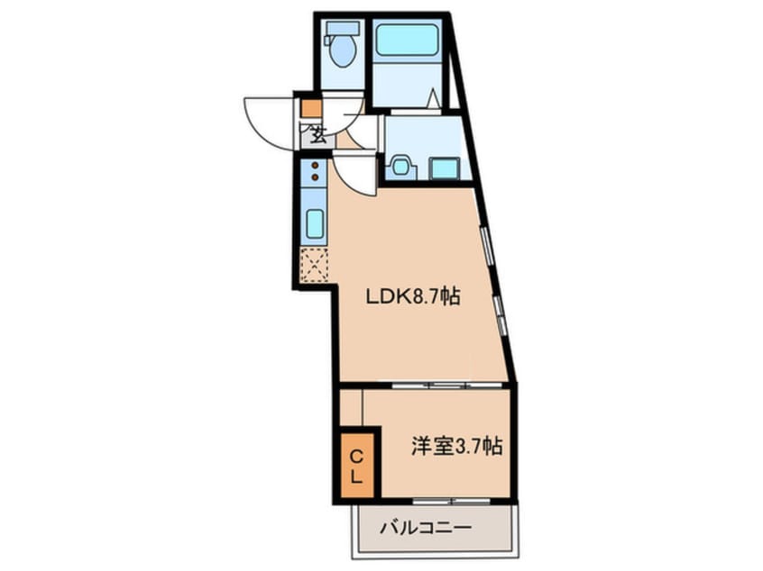 間取図 Ｃｈｅｒｉｍ並木