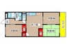 第３横吹小菅ビル　Ｂ棟 3LDKの間取り