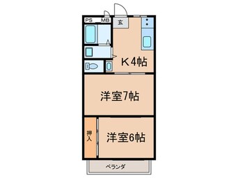 間取図 ファミール河上　１