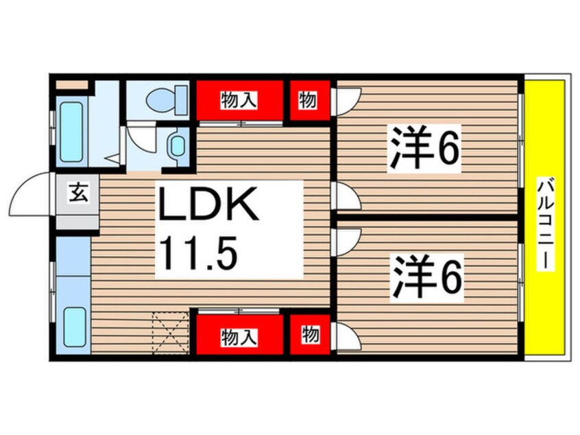 間取図 京源ハイツ