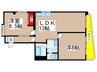 京源ハイツ 2LDKの間取り