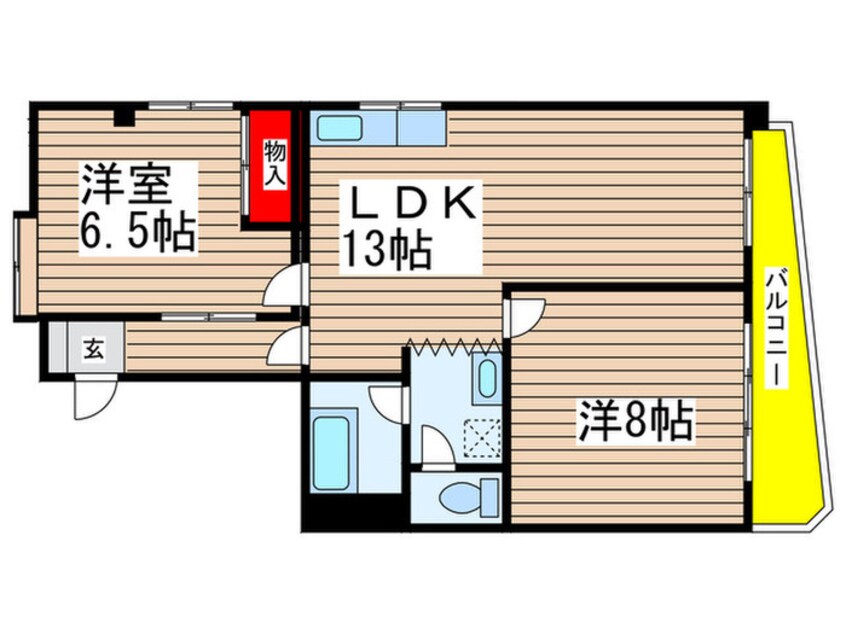 間取図 京源ハイツ
