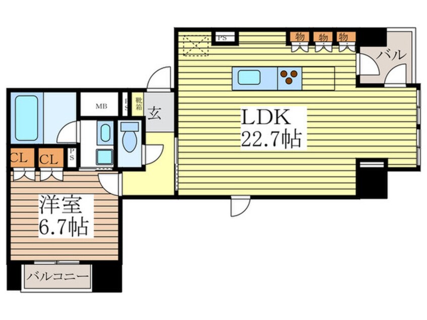 間取図 ＩＺＵＭＩ１