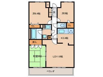 間取図 センチュリーヒルズ(502)