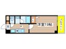 コンドミニオ内田橋 1Kの間取り