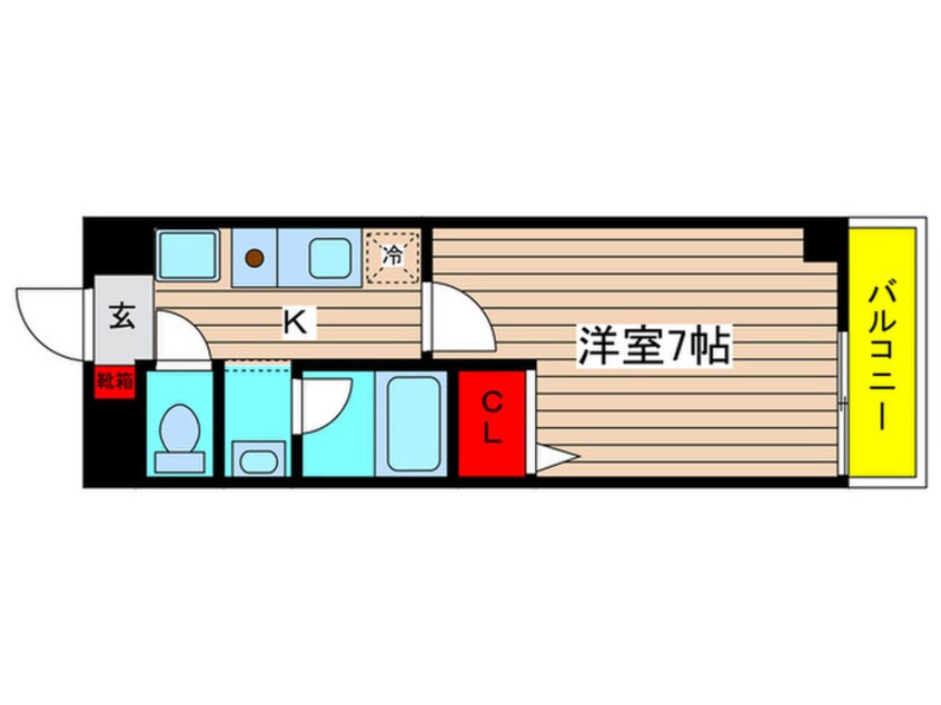 間取図 コンドミニオ内田橋