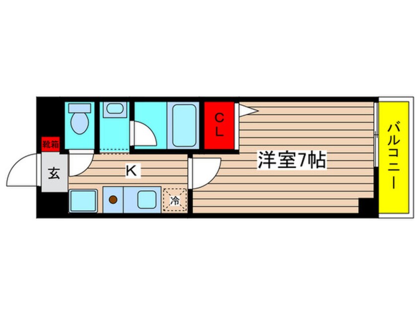 間取図 コンドミニオ内田橋