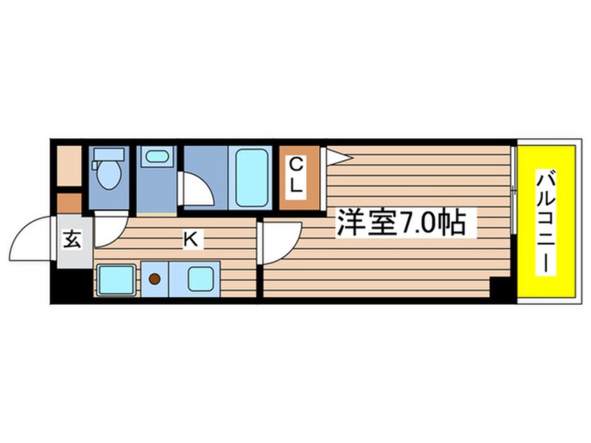 間取図 コンドミニオ内田橋