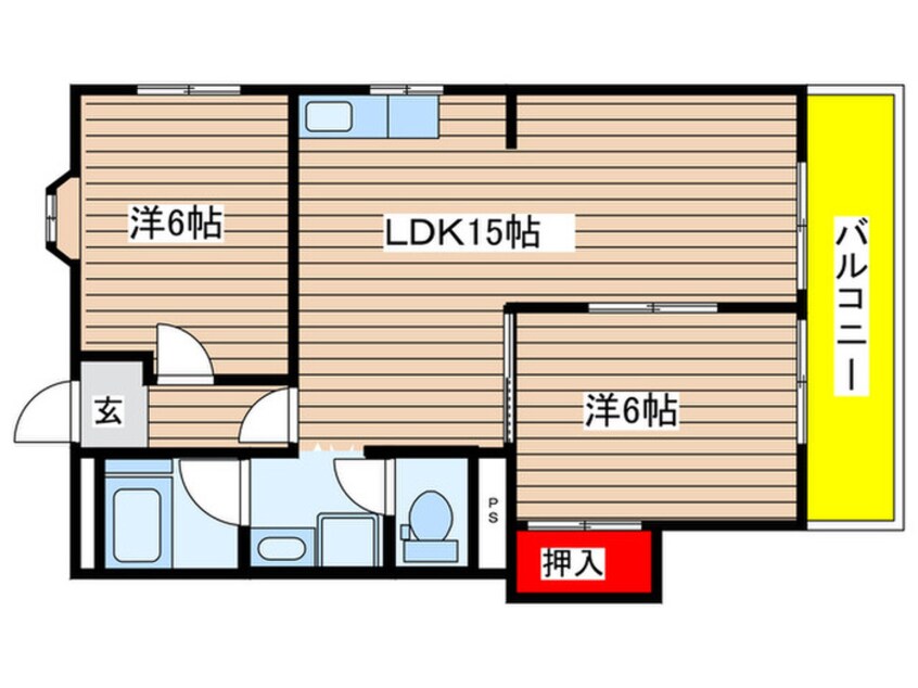 間取図 パ－ルハイツ