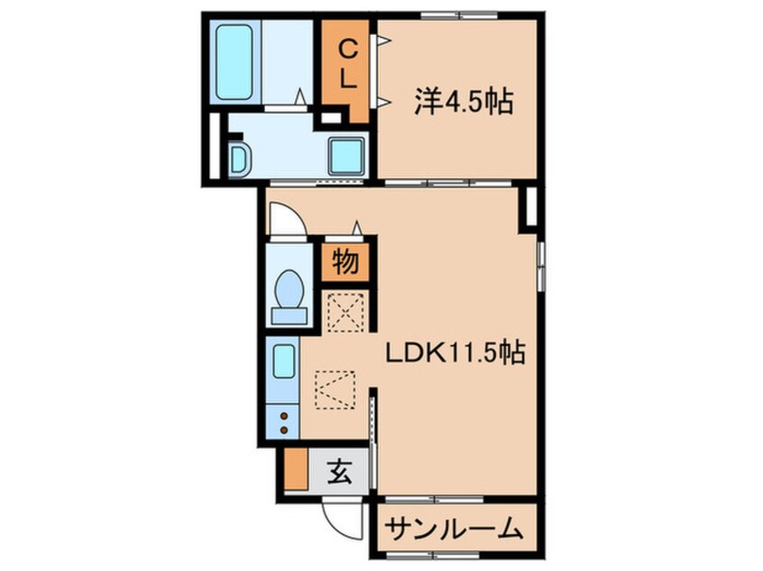 間取図 リュニック唯Ⅱ
