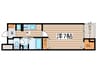 グランツ堀田 1Kの間取り