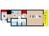 アプリーレ久屋大通公園 1Kの間取り