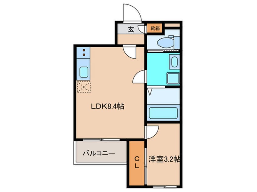間取図 仮)fika庄内緑地公園