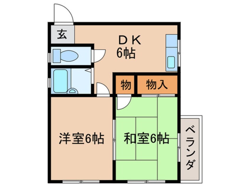 間取図 信濃ハイツ