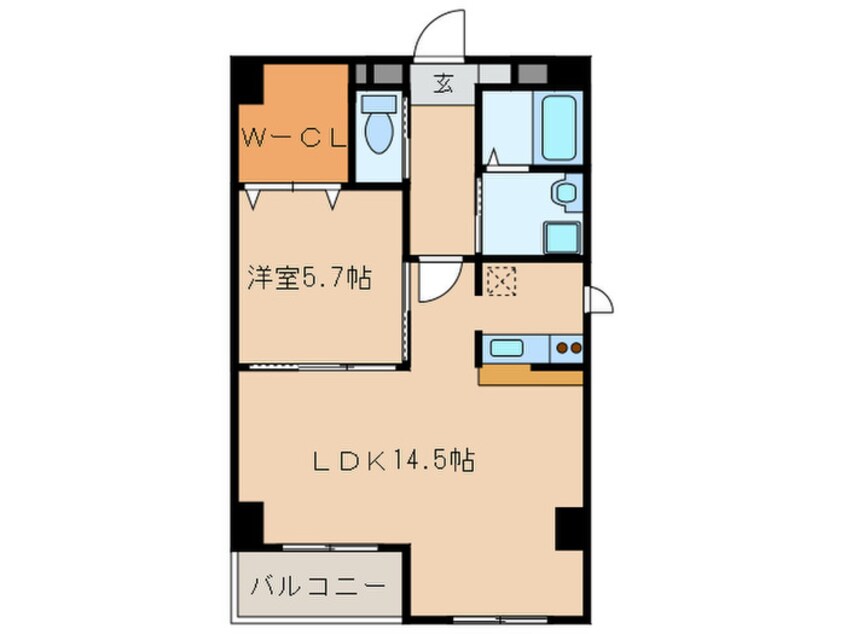 間取図 エルミタ－ジュ