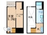 Ｍ.Ｒ.プレミア 1Kの間取り