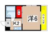 レインボ－山花 1Kの間取り