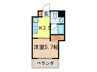 プロビデンス栄南 1Kの間取り