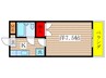 柴田マンション 1Kの間取り