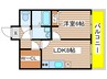 ウィンベル 1LDKの間取り