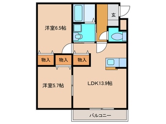 間取図 コンフォート小川