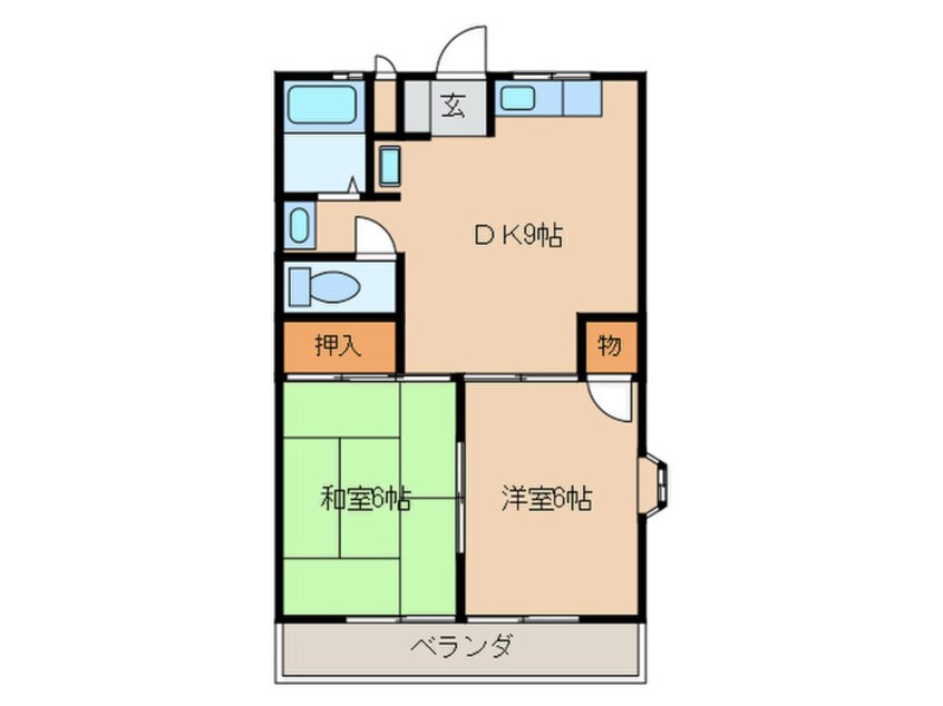 間取図 パインヒルズ木曽川