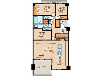 間取図 ｸﾞﾗﾝﾄﾞﾒｿﾞﾝ自由ヶ丘ﾃﾗｽﾚｼﾞﾃﾞﾝｽ2