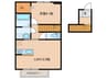 D-room光ヶ丘 1LDKの間取り