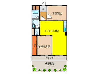 間取図 第２ヒルハイツ桃山