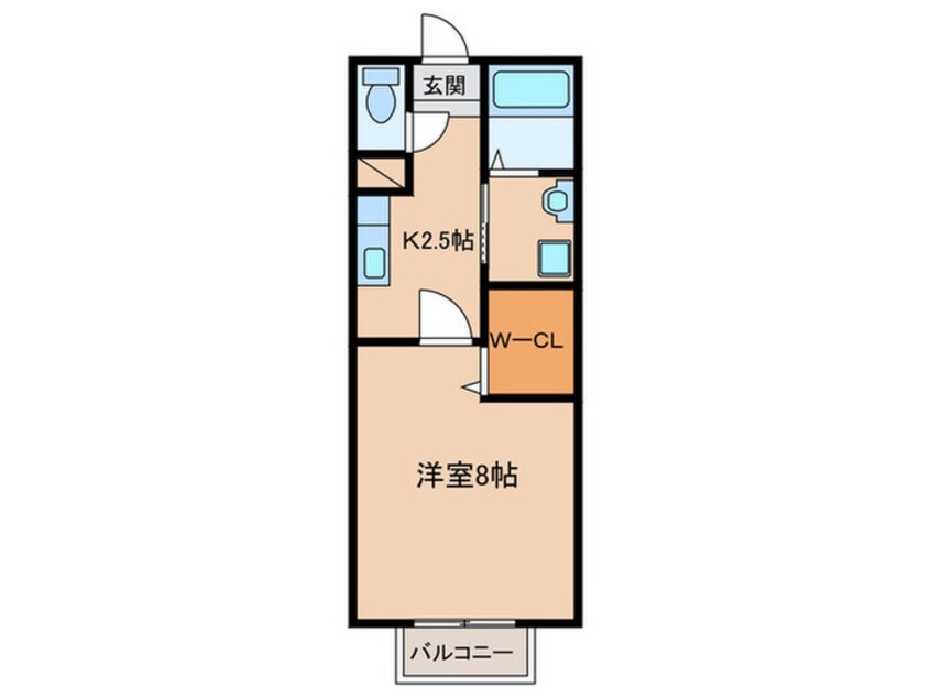 間取図 トレゾ－ル咲