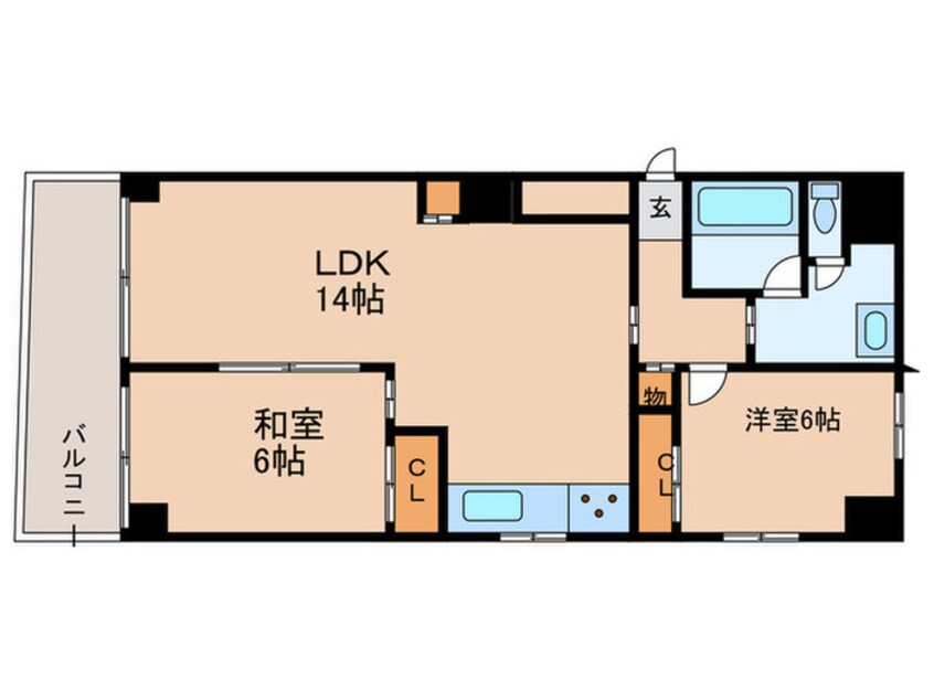 間取図 日商岩井栄ハイツ(301)